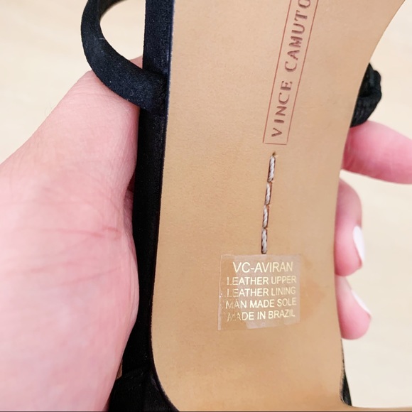 Vince Camuto Black Strappy Heels - Picture 6 of 7